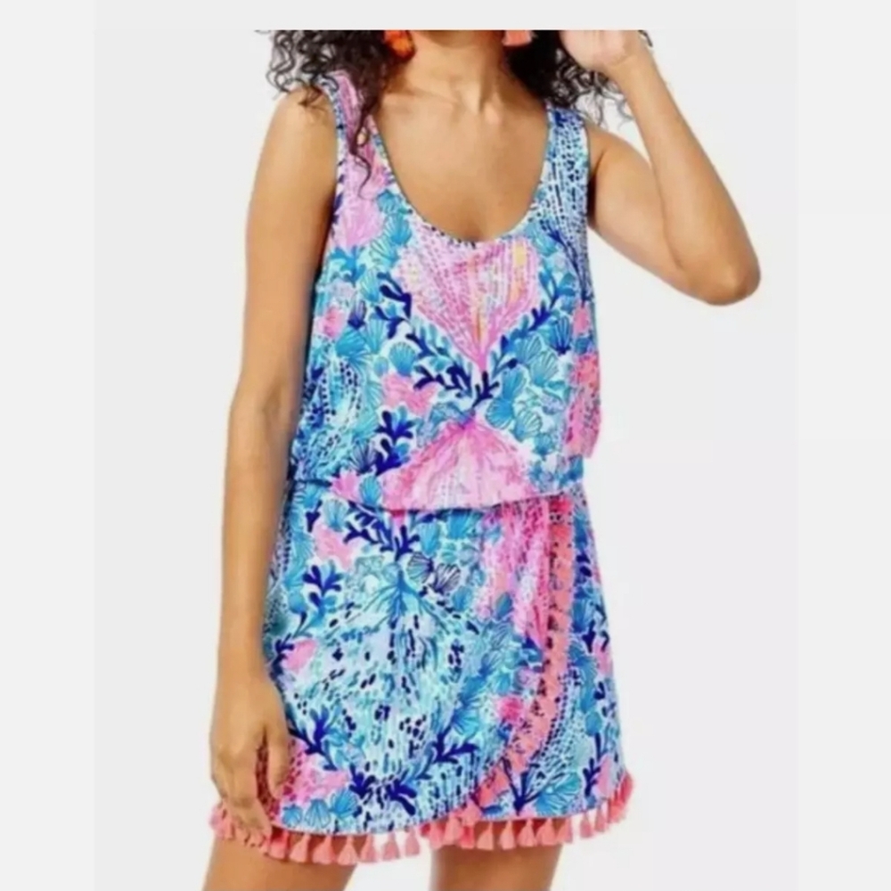 Woman’s size small Lilly Pulitzer Jarrett romper jumpsuit sway with me
